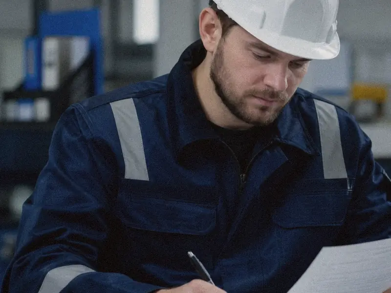 Laudo técnico de inspeção de acessórios de içamento